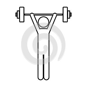 person lifting weights gym