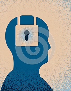 Person With Mental Block Illustration 