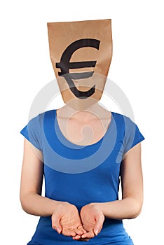Person with moneyhead
