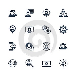 Person, people, personnel, staff related icons