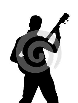 Person playing guitar