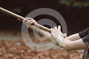 Person practicing Tai Chi