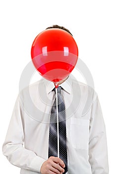Person with Red Ball