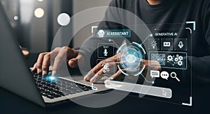 human-ai interaction on laptop