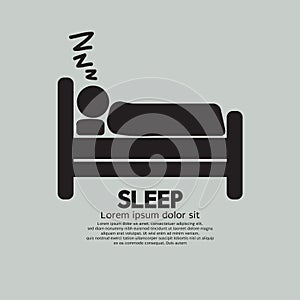 Person Sleeping In Bed Symbol