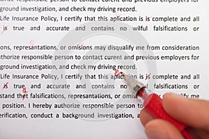 Person Spellchecking Text