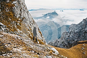 Person standing and enjoying the view