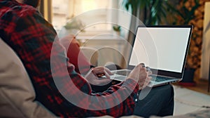 The person typing laptop.AI generated image