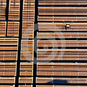 A person using a drone to inspect a solar panel installation2