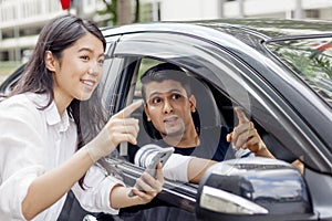 Person using an e-hailing service. Modern life