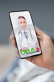 Telemedicine Video Call To Doctor