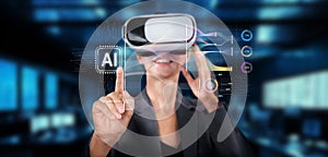 Virtual Reality Interaction with AI Technology in Modern Data-Driven Environment Using Advanced Visual Interfaces and