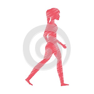 person walking isolated icon