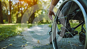 A Person in a Wheelchair.AI generated image