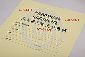 Personal Accident Insurance Claim Form