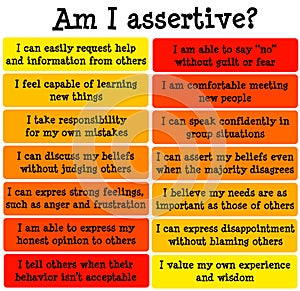 Personal assertiveness