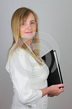 Personal Assistant with file folder