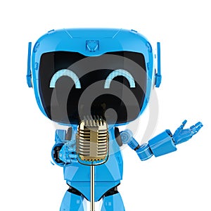 Personal assistant robot with microphone