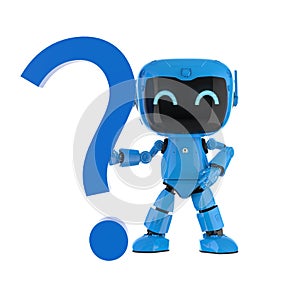 Personal assistant robot with question mark