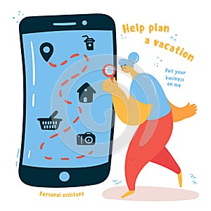 Personal assistant to help plan your vacation
