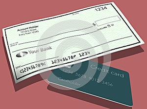 Personal bank checks from an individual checking account is pictured here