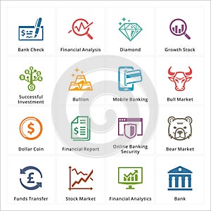 Personal & Business Finance Icons - Set 1