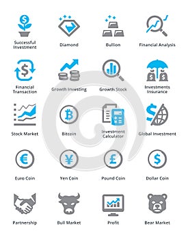 Personal & Business Finance Icons Set 4 - Sympa Series