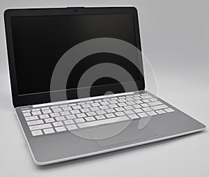 Personal Computer Laptop Notebook Netbook Sitting on a Desk