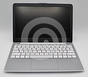 Personal Computer Laptop Notebook Netbook Sitting on a Desk