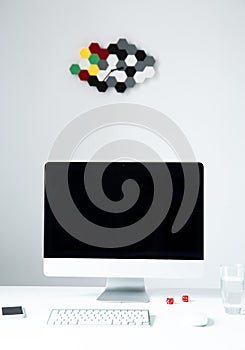 Personal computer on the table