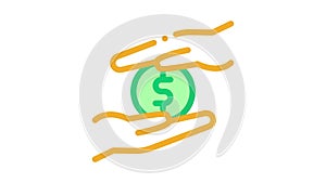 personal control over money Icon Animation