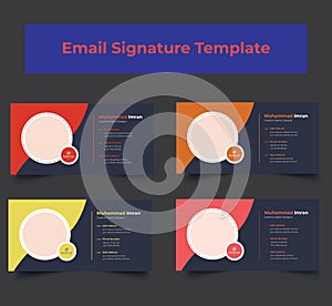 Personal Corporate Email Signature Template Design