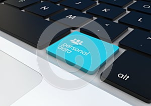 Personal data button