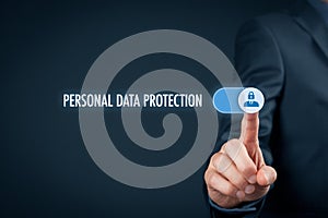 Personal data protection concept photo