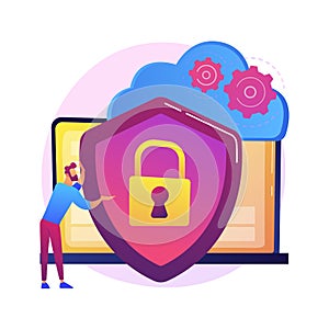 Personal data protection vector concept metaphor