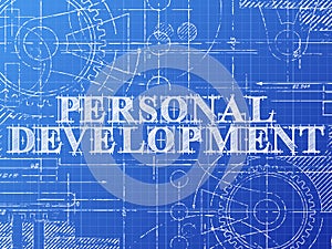 Personal Development Blueprint Technical Drawing