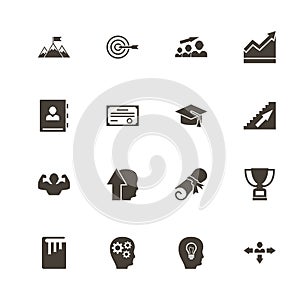 Personal Development - Flat Vector Icons