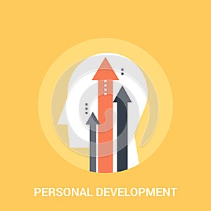 Personal development icon concept