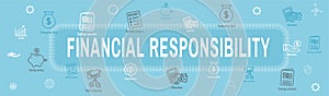 Personal Finance & Responsibility Icon Set - Web Header Banner