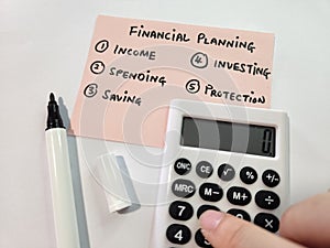 Personal financial planning and management