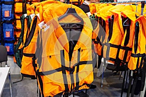 Personal flotation device as life jacket in store