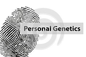 personal genetics on white