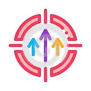 Personal goals icon vector outline illustration