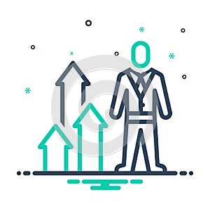 Mix ix icon for Personal Growth, personal and progress