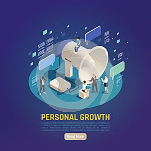 Personal Growth Isometric Composition