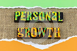 Personal growth success motivation development progress believe yourself
