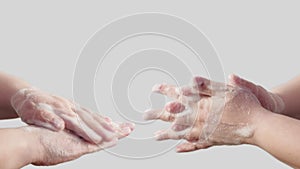 Personal hygiene covid-19 prevention hands foam