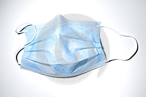 Personal hygiene mask on white