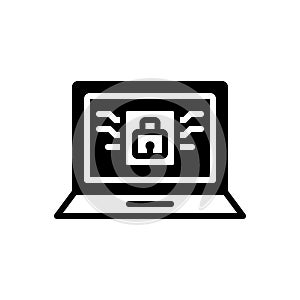 Black solid icon for Personal, private and particular