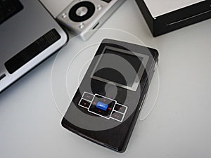 Personal MP3 player to listen to your favorite tunes, artists and music. This player takes up little space, weighs little